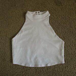 alo - halter top - white